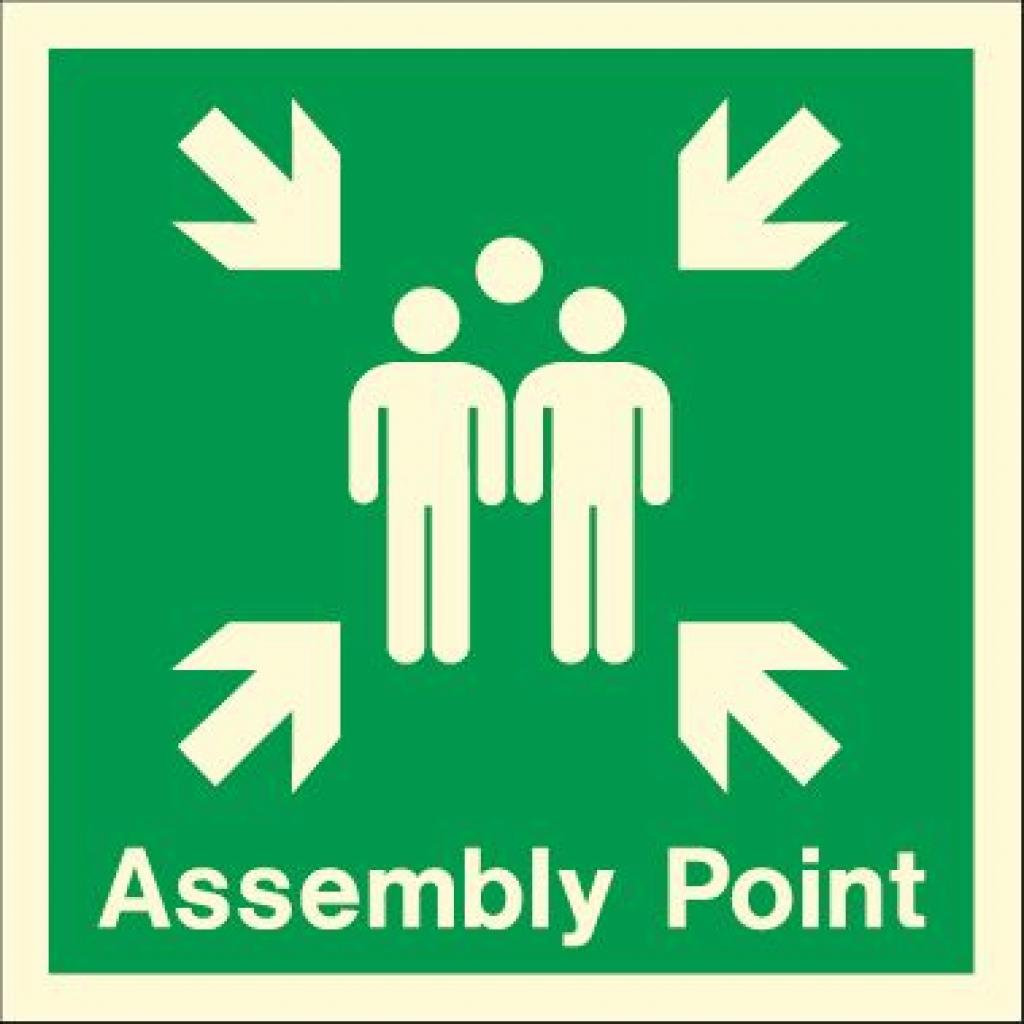Assembly Point Square (Photoluminescent)