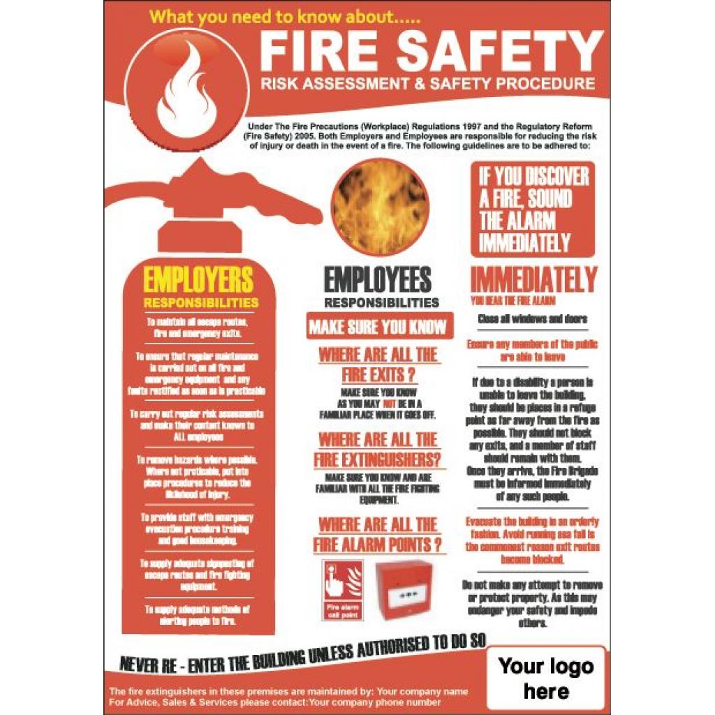 Fire Safety Poster Safety And Study - Gambaran