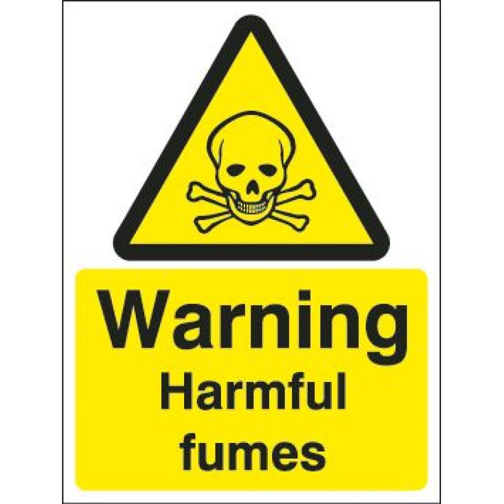 Warning Harmful fumes