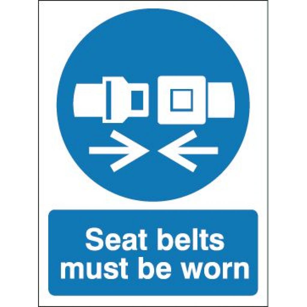Seat belts must be worn