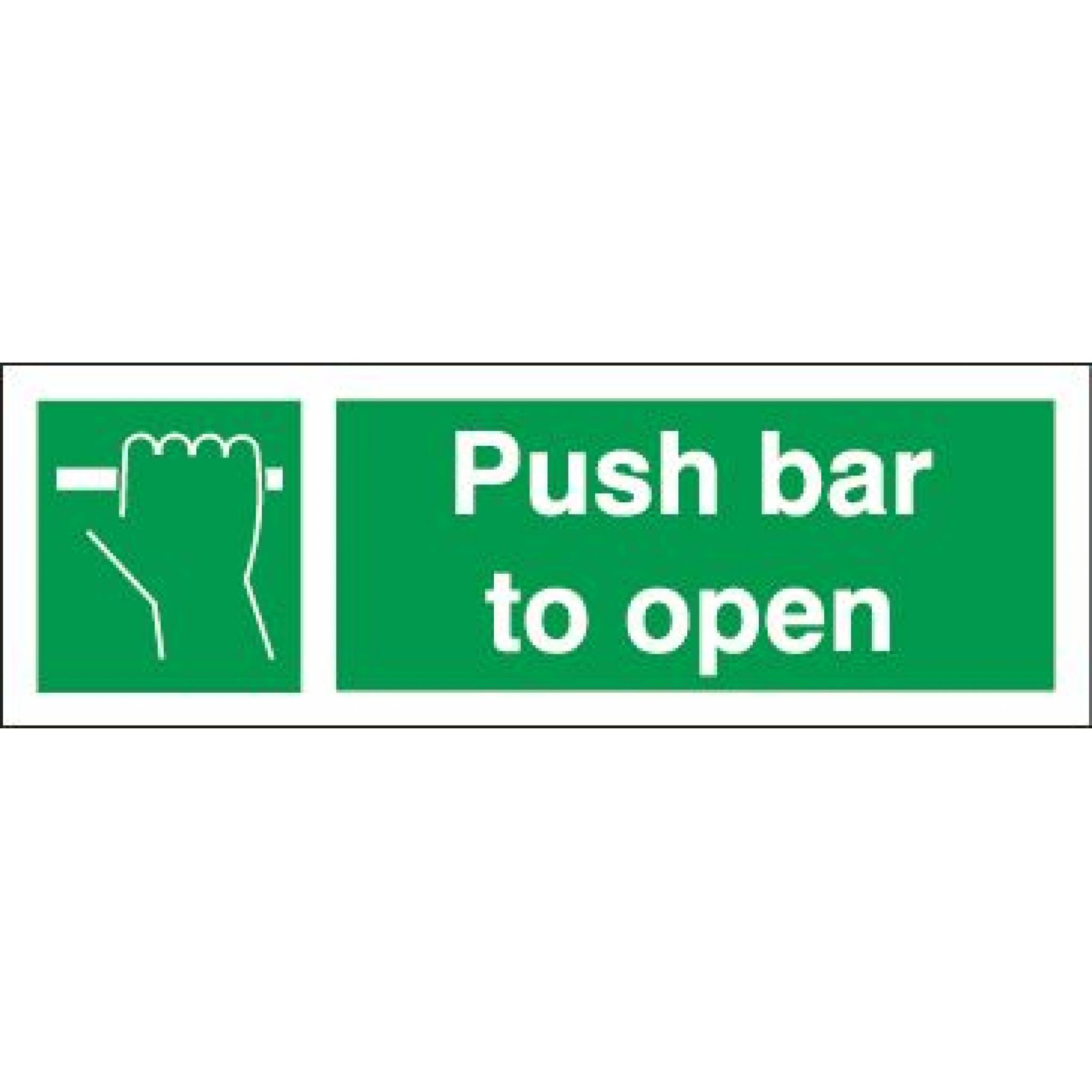 Push bar to open