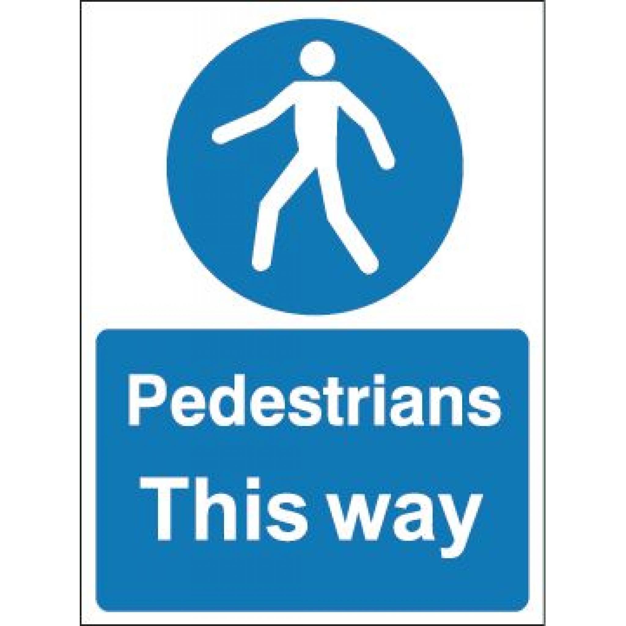 Pedestrians this way