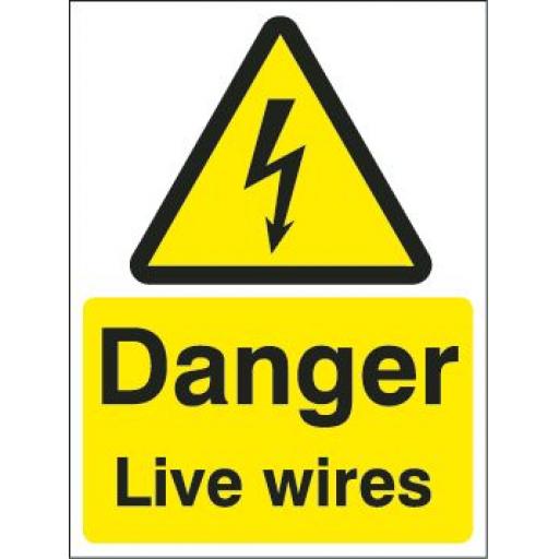 Danger Live wires