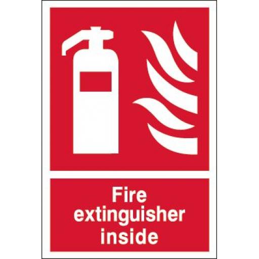 Fire extinguisher inside