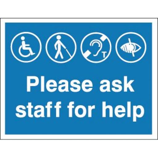 Please ask staff for help
