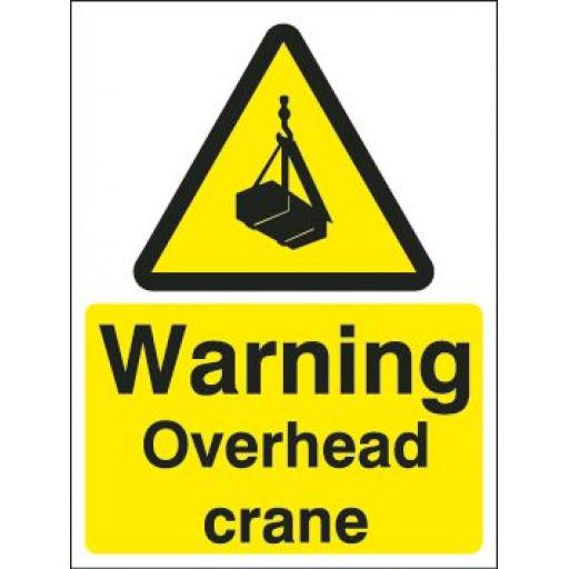 Warning Overhead crane