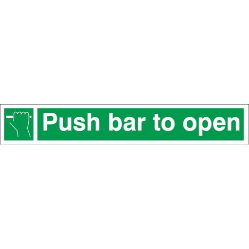 Push bar to open (Long)