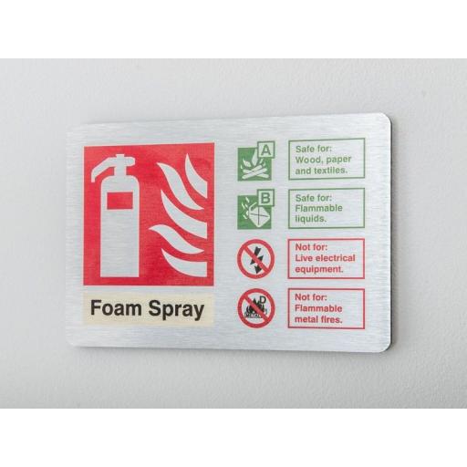 Foam spray Fire extinguisher Identification (Prestige)