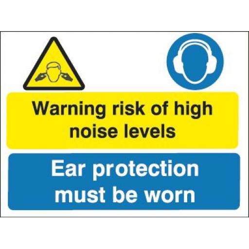 Warning risk of high noise levels Ear protection must be worn