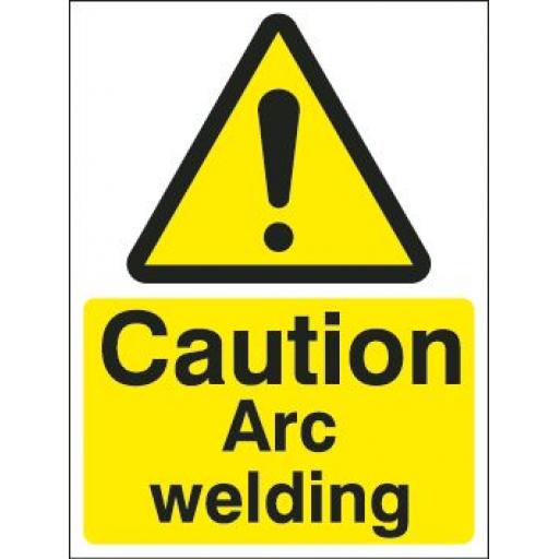 Caution Arc welding