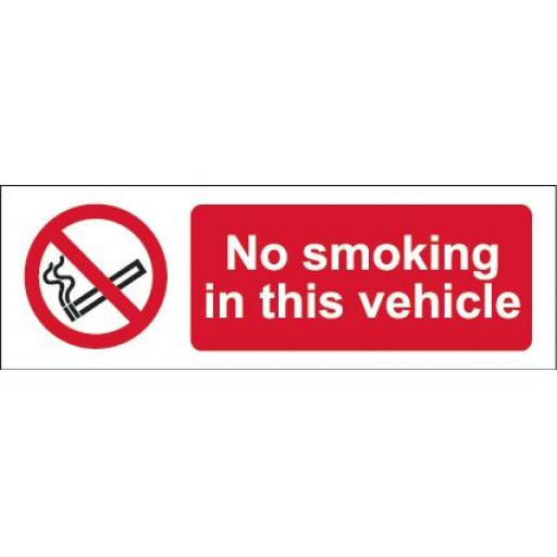 No smoking in this vehicle