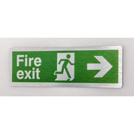 Fire exit - Running man - Right arrow (Prestige)