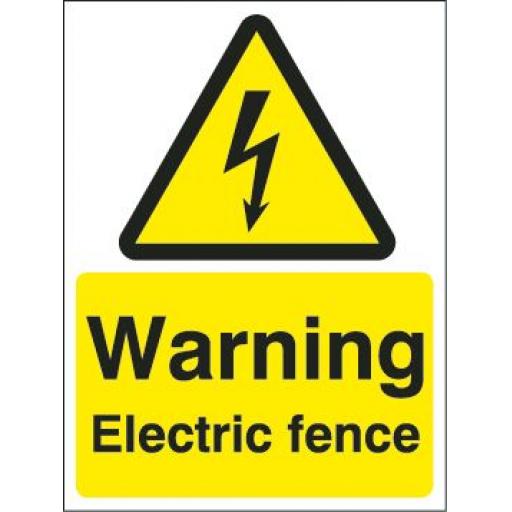 Warning Electric fence