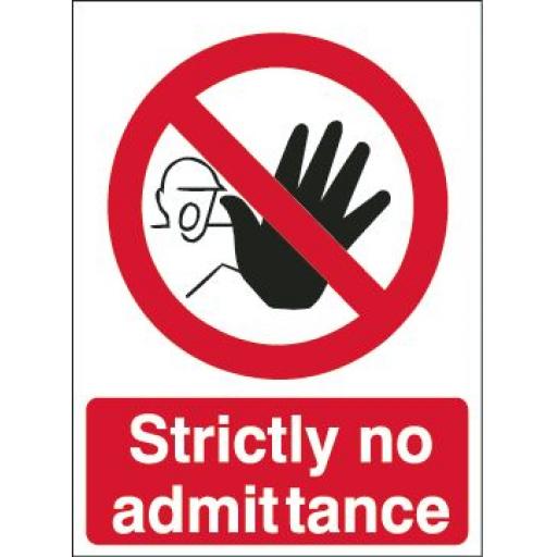 Strictly no admittance