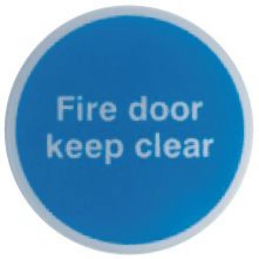 Fire door keep clear