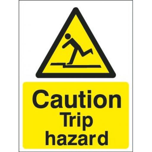 Caution Trip hazard