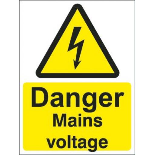 Danger Mains voltage