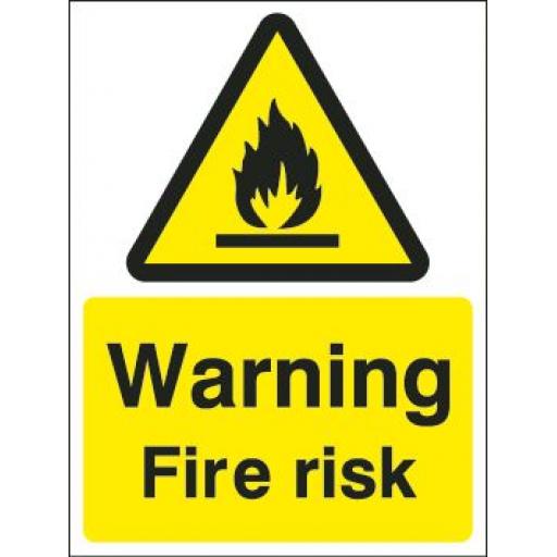 Warning Fire risk