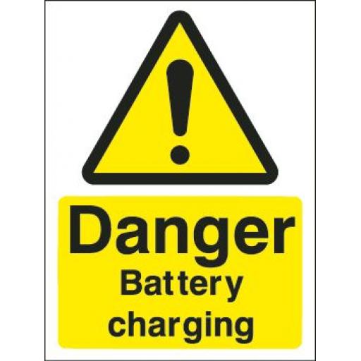 Danger Battery charging
