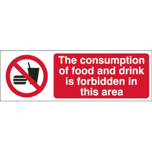 The consumption of food and drink is forbidden in this area