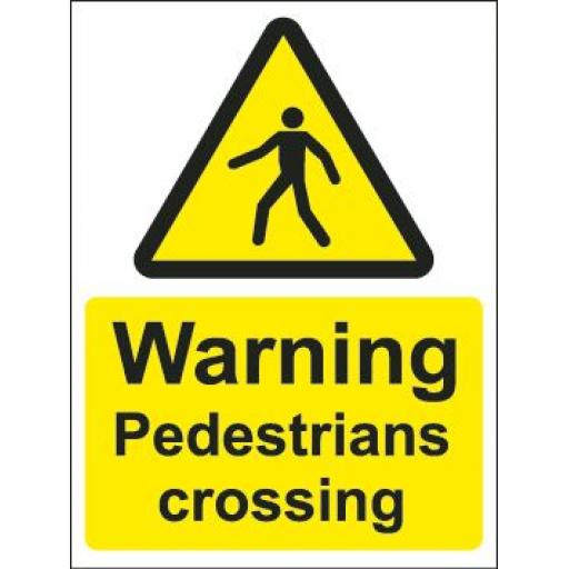 Warning Pedestrians crossing