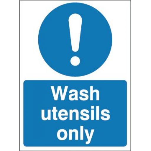 Wash utensils only