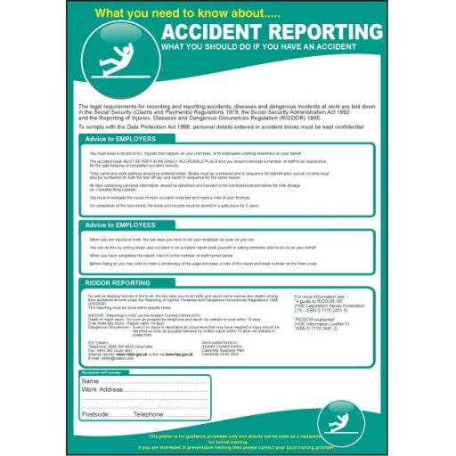 ACCIDENT REPORTING poster
