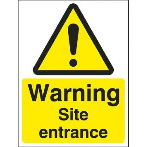 Warning site entrance