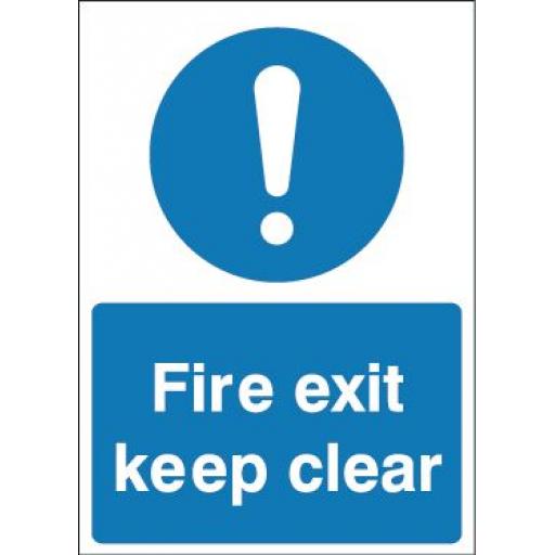 Fire exit - keep clear