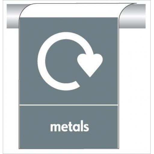 metals - Curve Top Sign