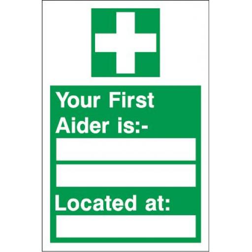 Your First Aider is: Located at: