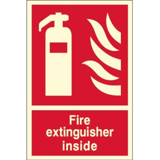 Fire extinguisher inside (Photoluminescent)
