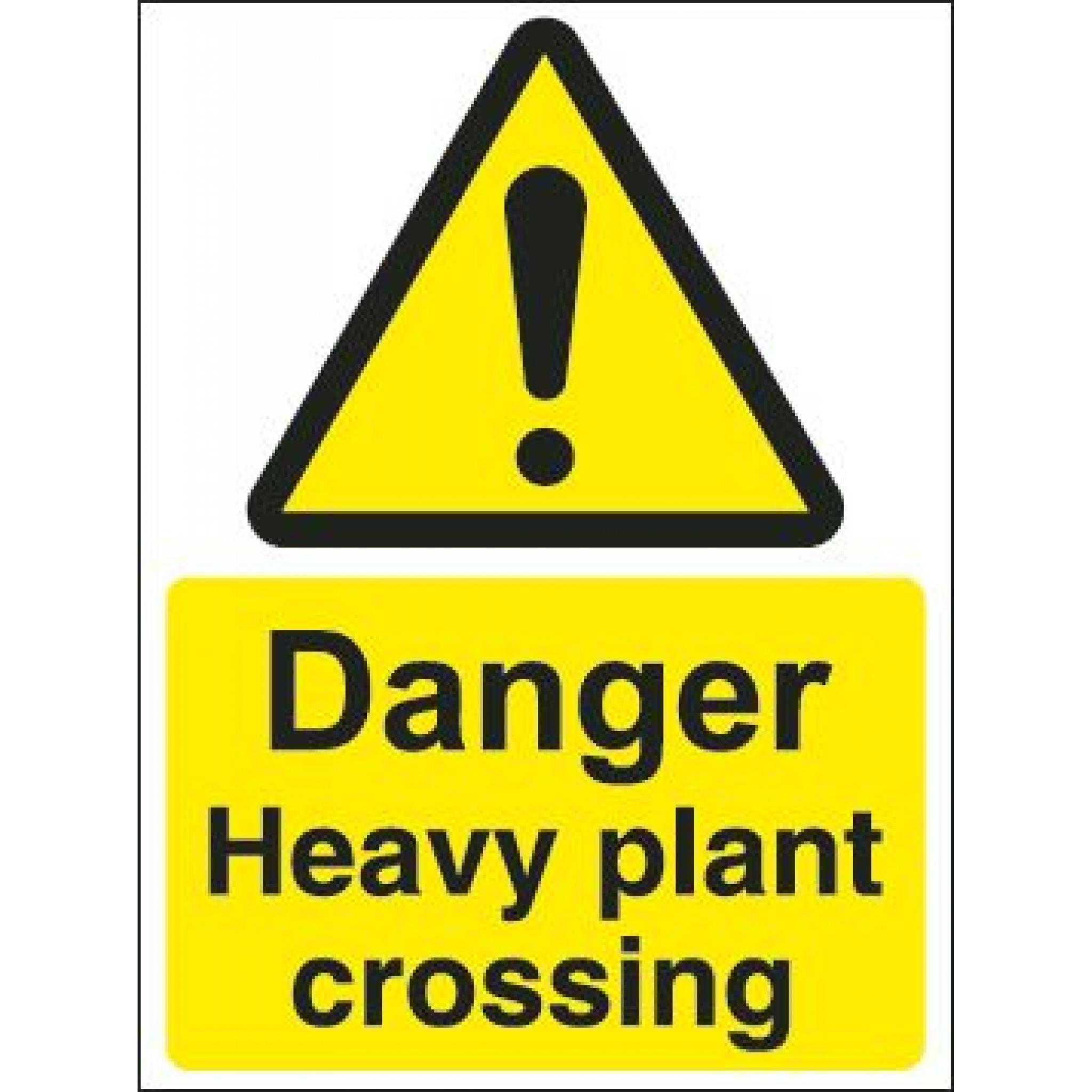 Danger Heavy Plant Crossing