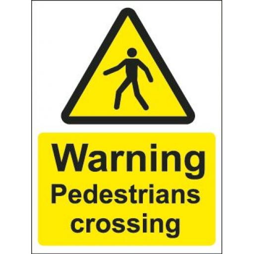 Warning Pedestrians crossing