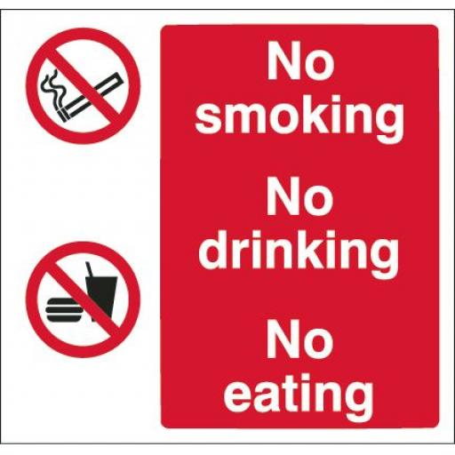 No smoking No drinking No eating