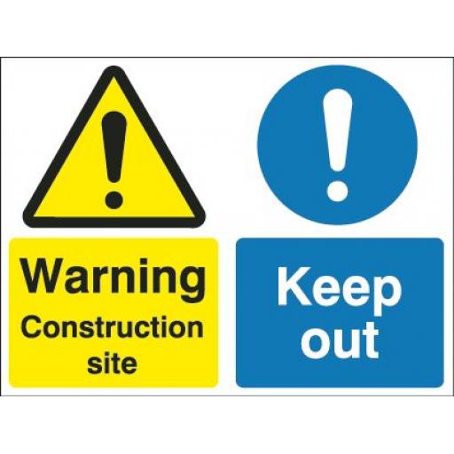 Warning Construction site Keep out